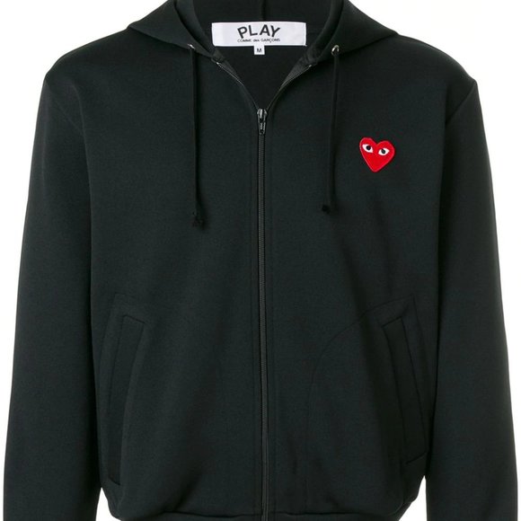 🔥 Comme des Garçons PLAY Zip Up Hoodie XL - Picture 2 of 10